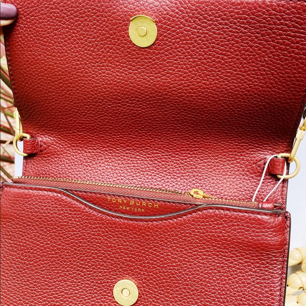 Tory Burch Large crossbody red floral - Picture 5 of 9